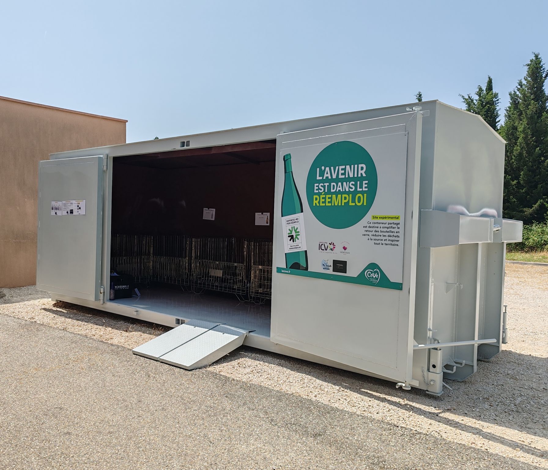 Conteneur massification réemploi coopération extérieur 84